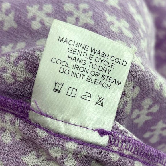 Xirena Purple Clover Cecily Printed Cotton Tiered Midi Maxi Dress XS - Picture 12 of 12